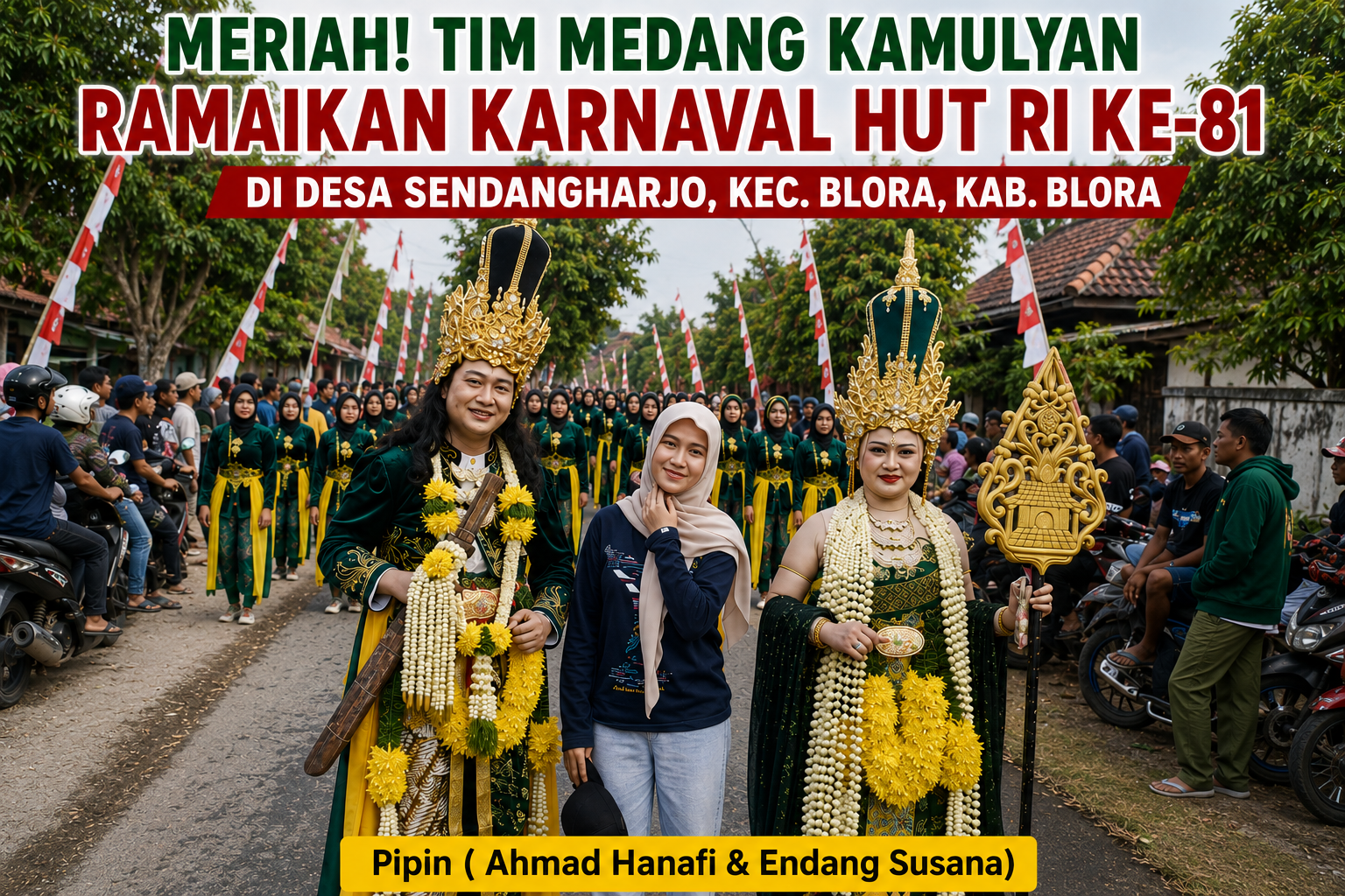 Wisata Medang Kamulyan Ramaikan Karnaval HUT RI ke-81 di Desa Sendangharjo