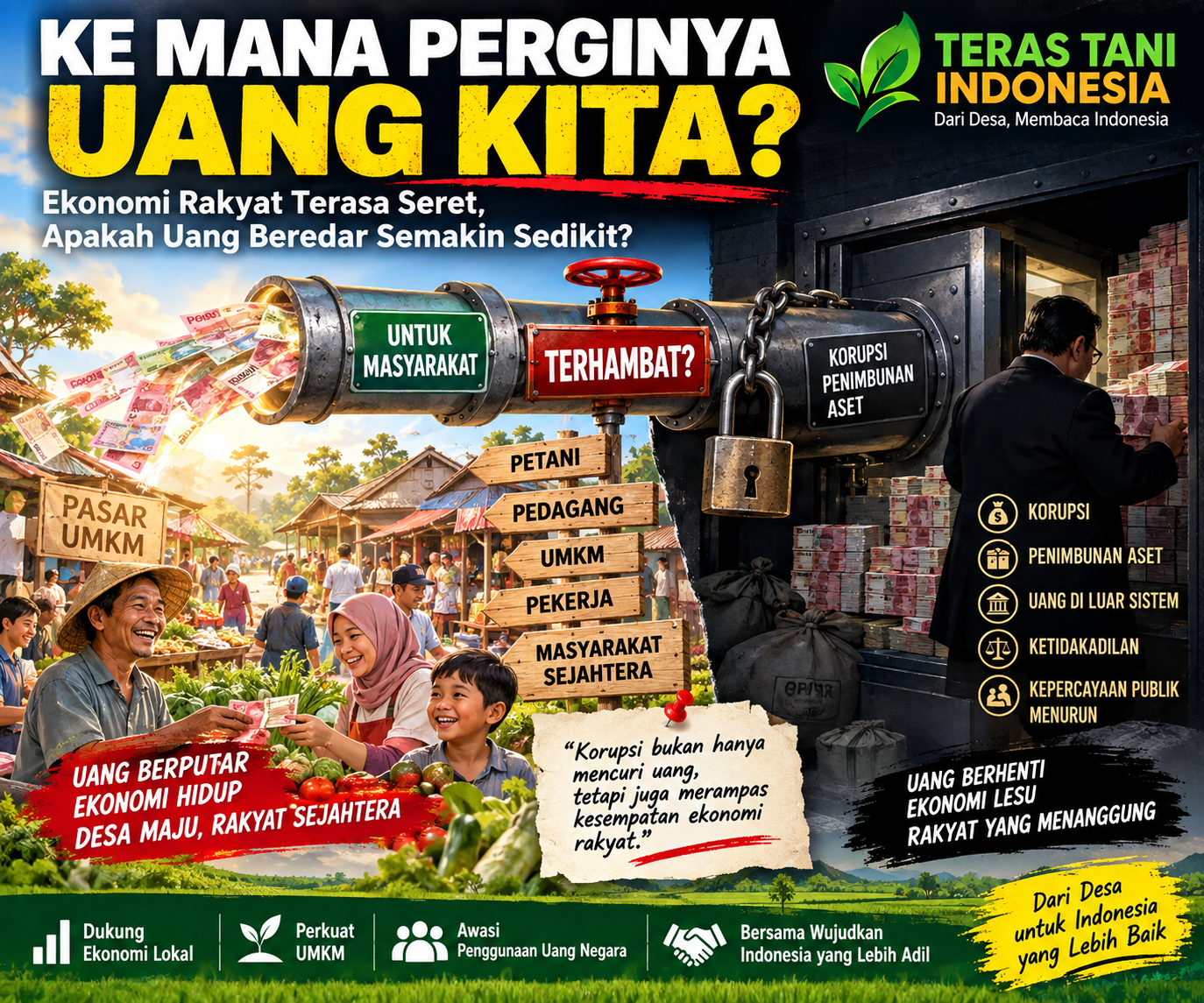 KETIKA UANG TERASA HILANG DARI MASYARAKAT